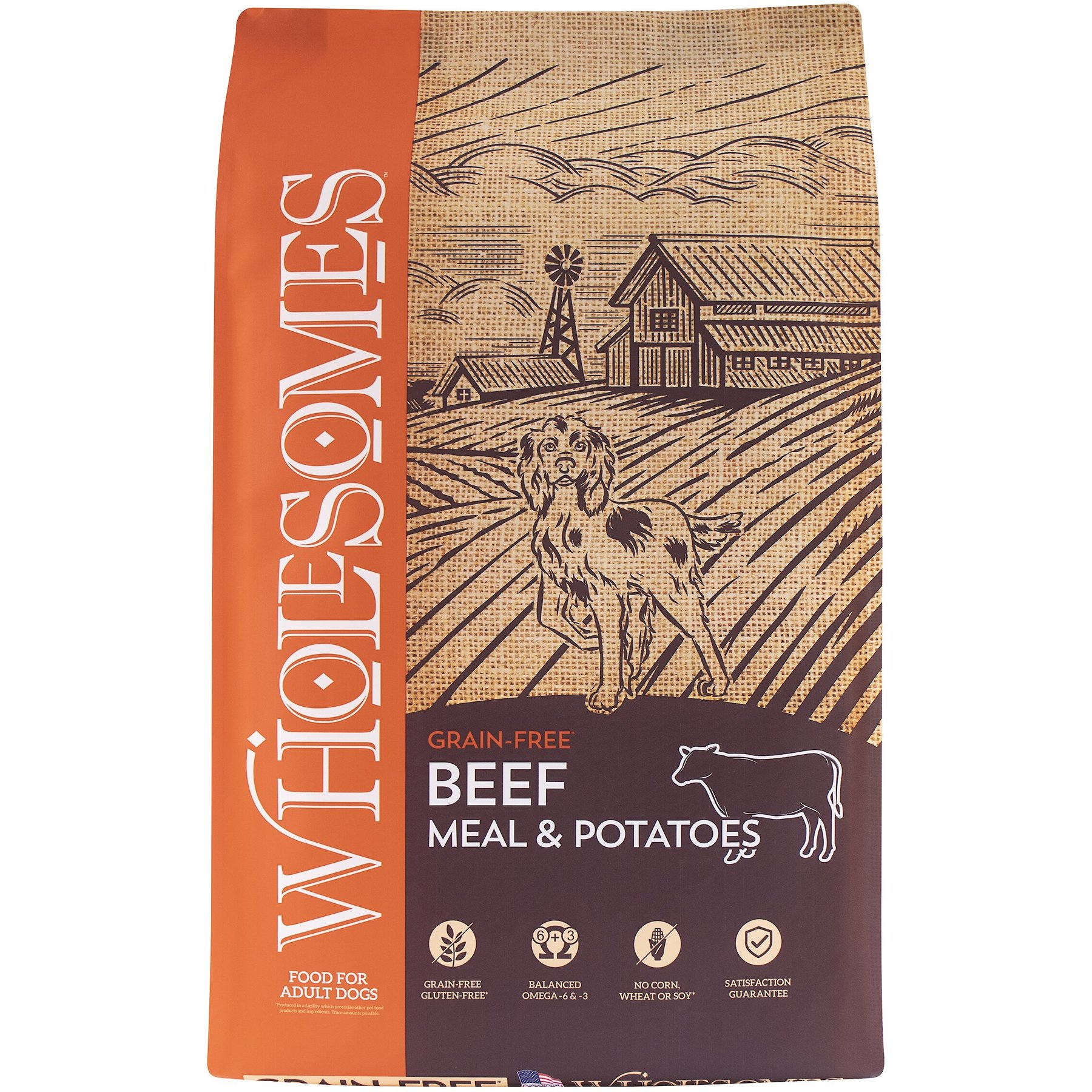 Wholesomes Grain-Free Beef Meal & Potatoes Formula Dry Dog Food