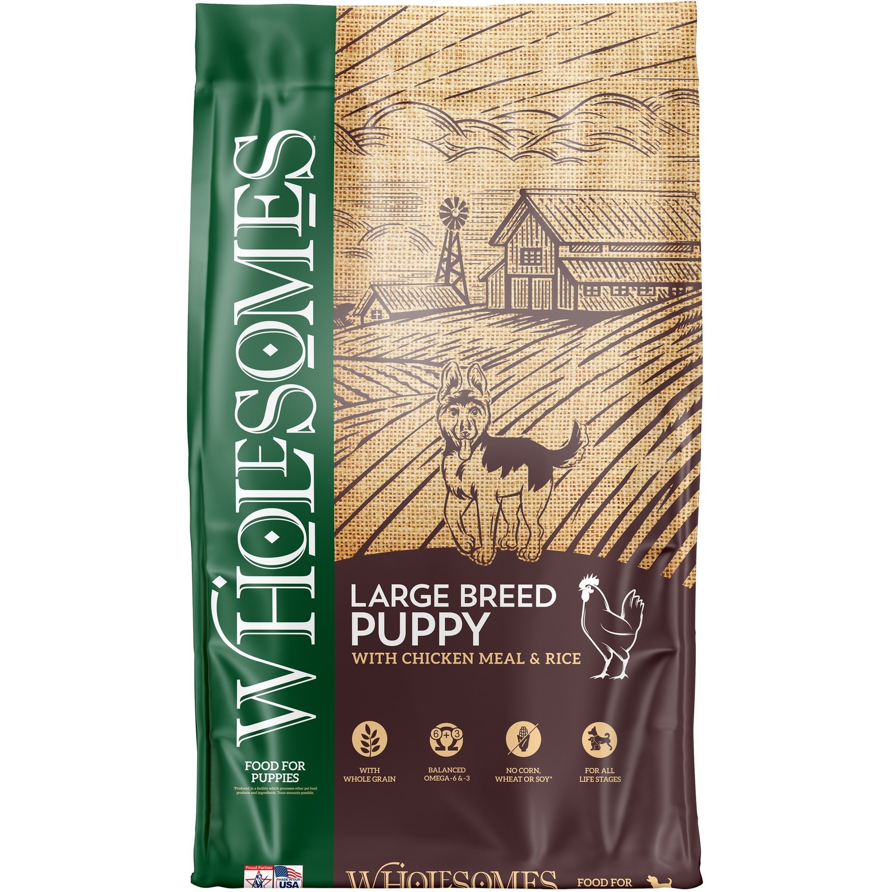 Wholesomes Large Breed Puppy Dry Dog Food