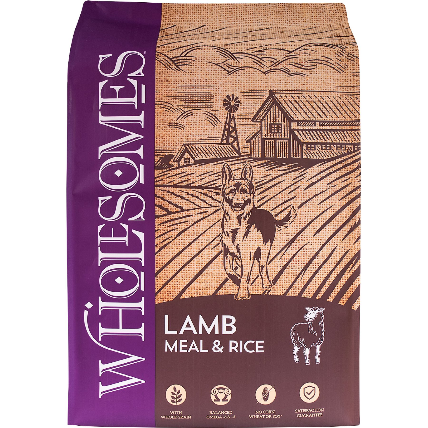 Wholesomes with Lamb Meal & Rice Formula Dry Dog Food
