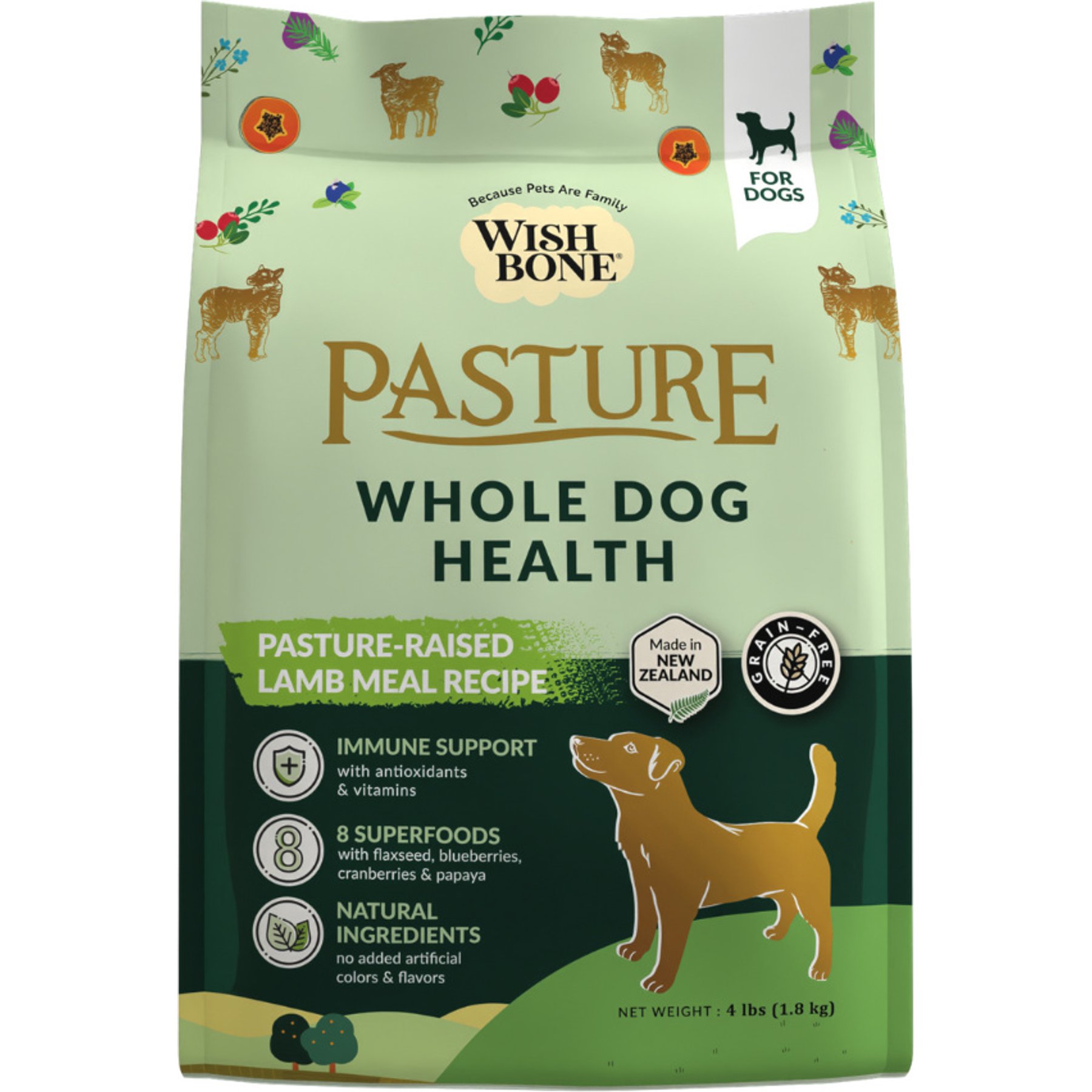 Wishbone Pasture New Zealand Lamb Adult Grain-Free Dry Dog Food
