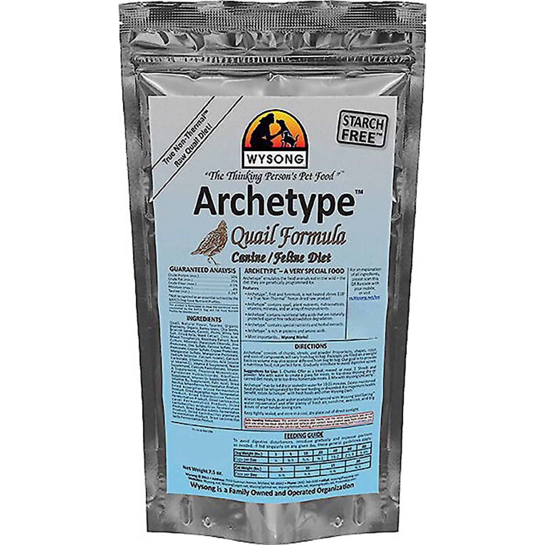 Wysong Archetype Quail Formula Freeze-Dried Raw Dog & Cat Food