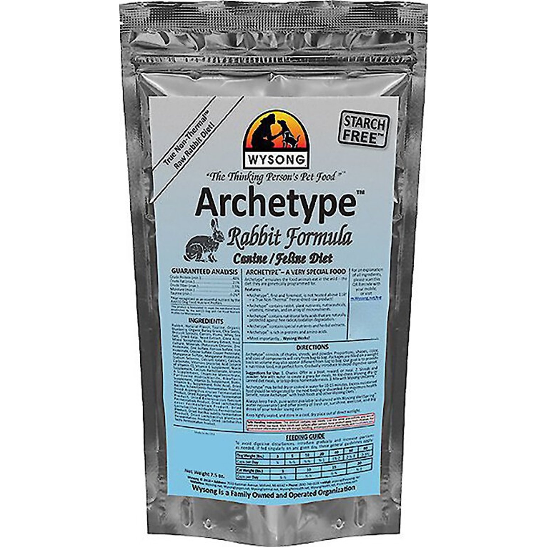 Wysong Archetype Rabbit Formula Freeze-Dried Raw Dog & Cat Food