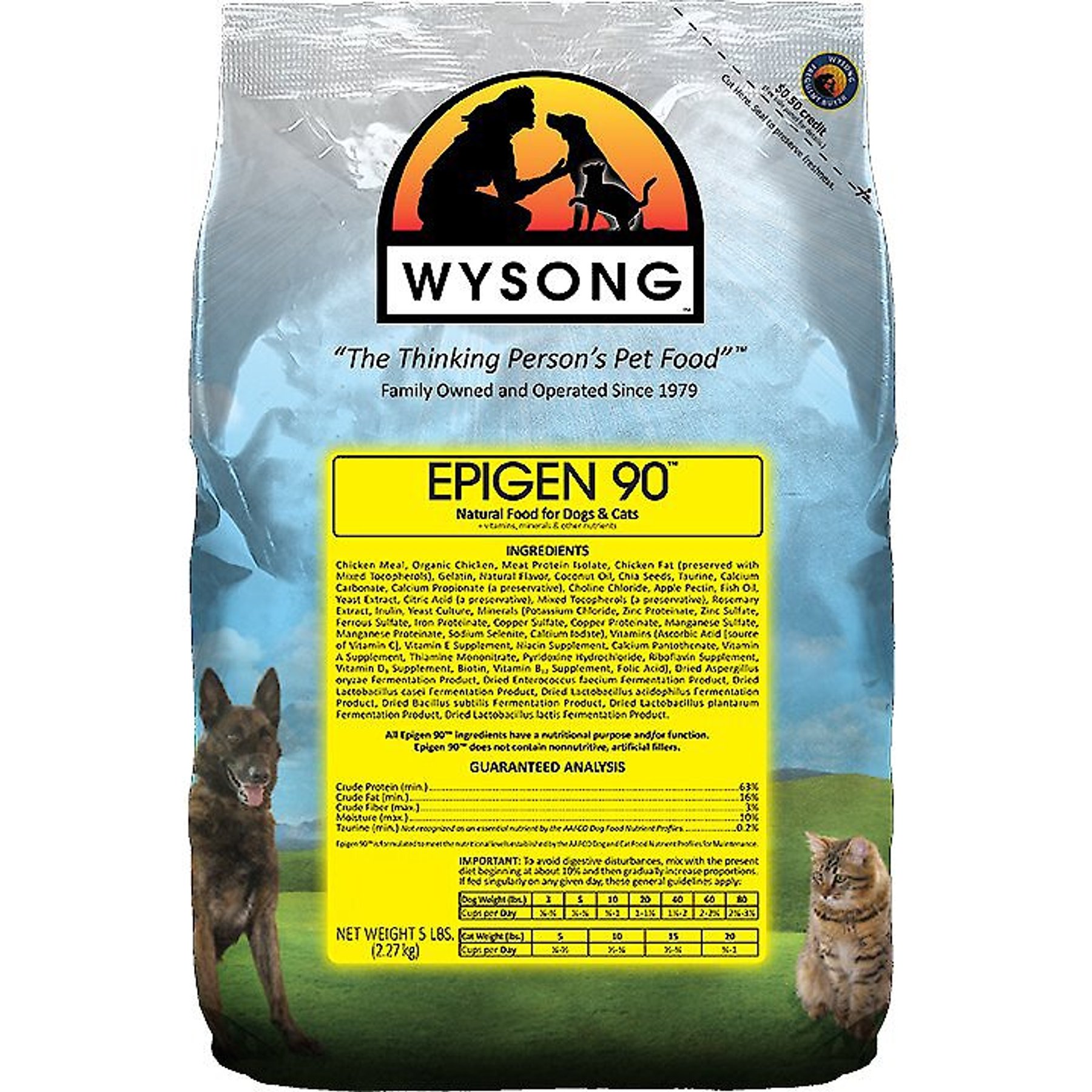 Wysong Epigen 90 Starch-Free Formula Grain-Free Dry Dog & Cat Food