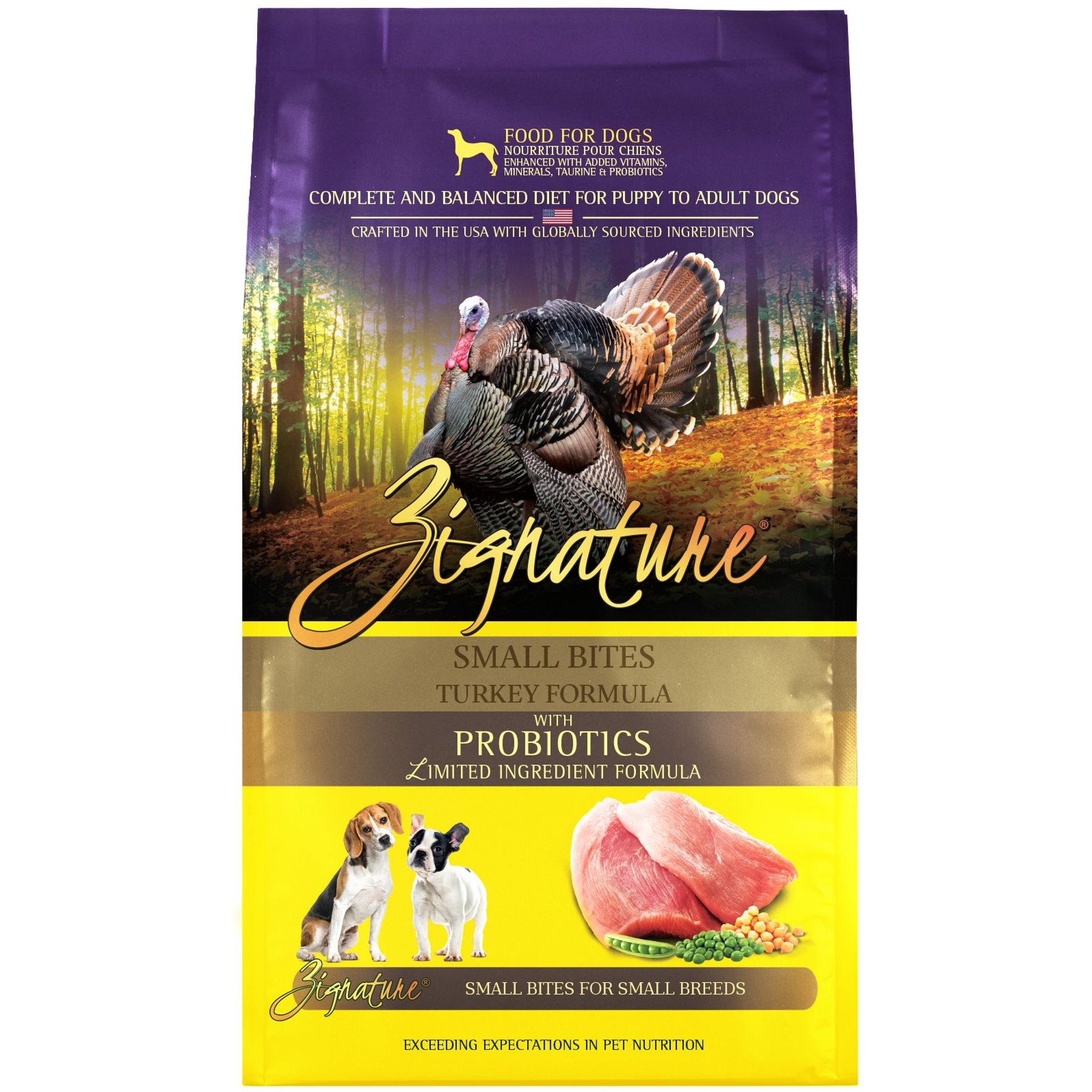 Zignature Turkey Formula Small Bites Dry Dog Food