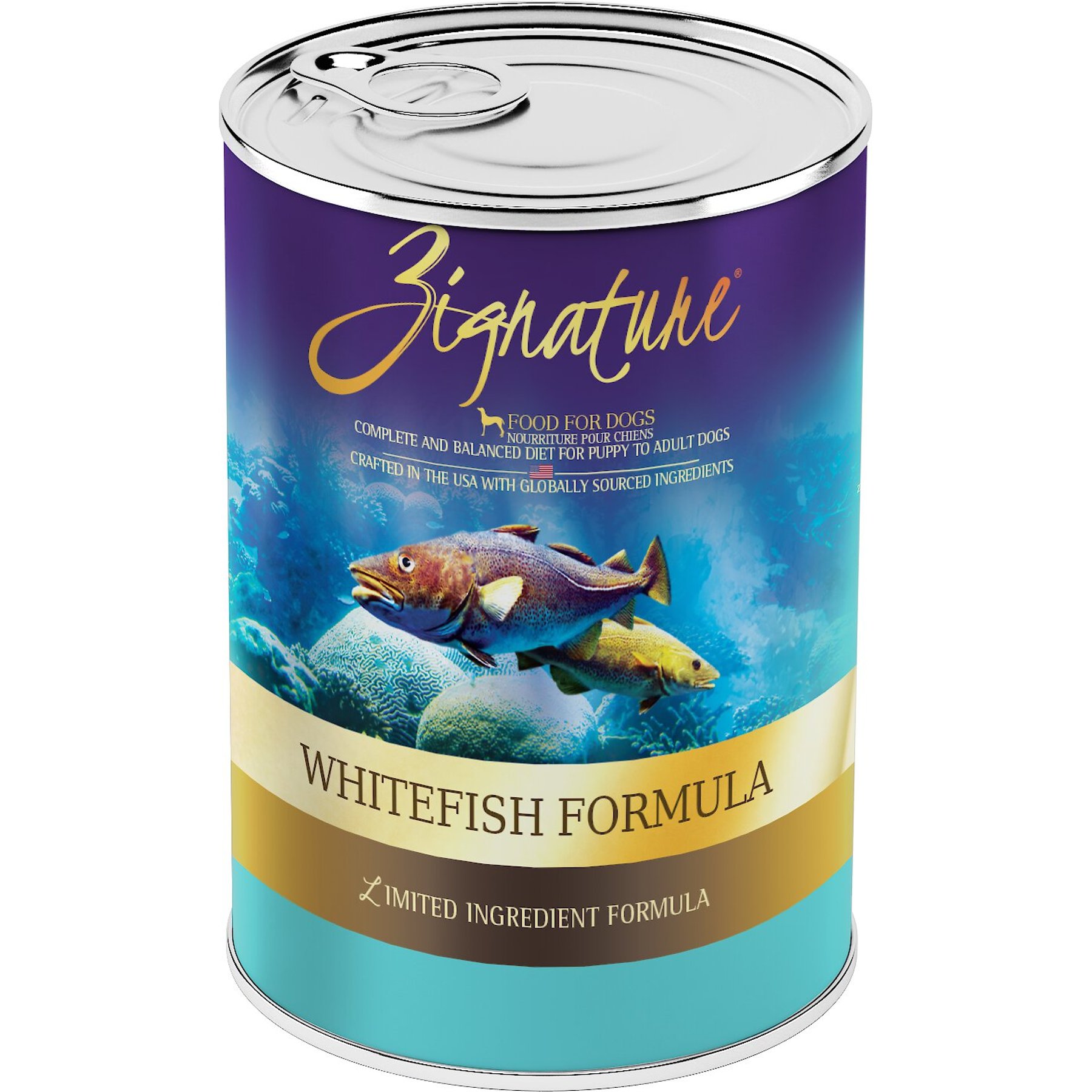Zignature Whitefish Limited Ingredient Formula Canned Dog Food
