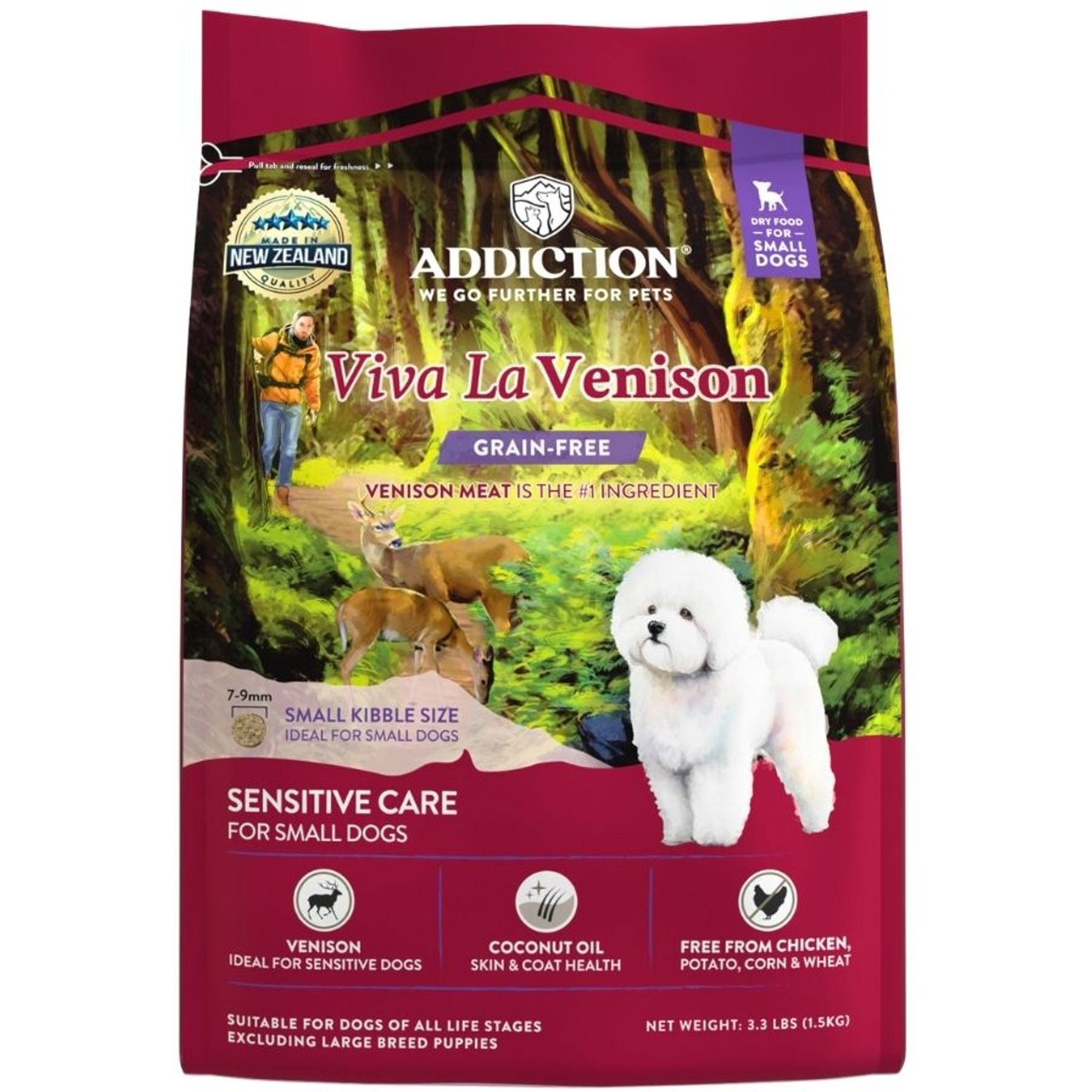 Addiction Viva La Venison Adult Grain-Free Dry Dog Food